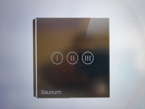 Klimatické zařízení Saunum Base short vzorované sklo/LED antracit
