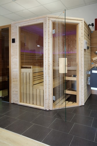 Finská sauna Optimum 160x180cm rohový vstup