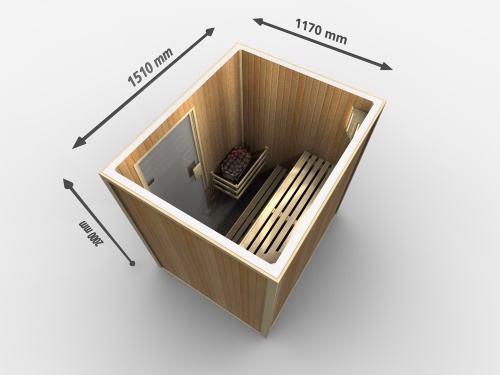 Finská sauna SaunaTop Sedan 1512