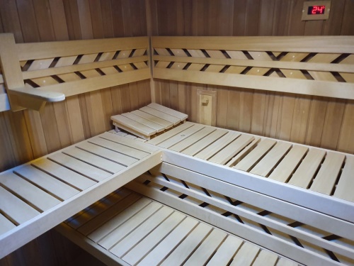 Finská sauna Karát 210x210cm rohový vstup