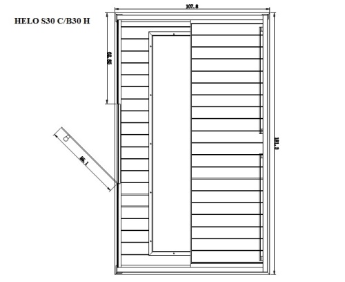 Infrasauna Helo B 30 H