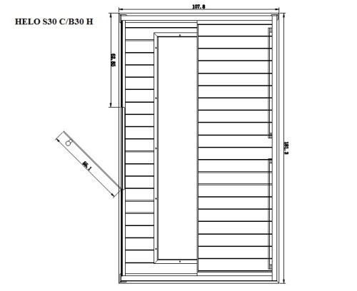 Infrasauna Helo B 30 H